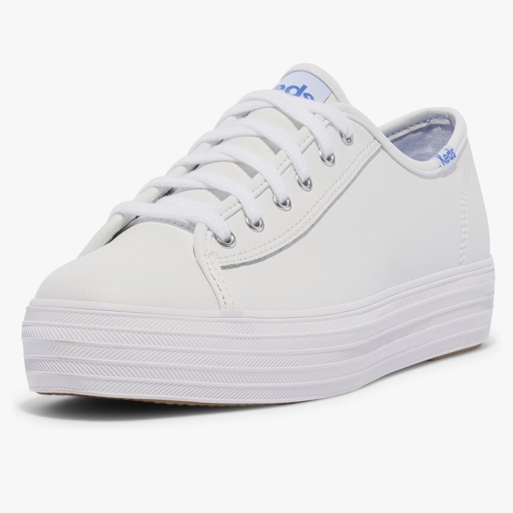 Keds White Triple Kick Leather Sneakers